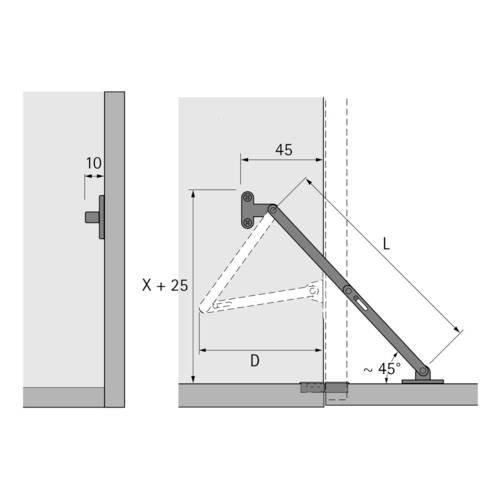 Klappenhalter Hettich KH