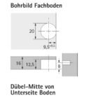 Hettich 65511 Exzenter-Verbindungsbeschlag VB