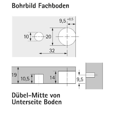 Verbindungsbeschlag Hettich VB 36
