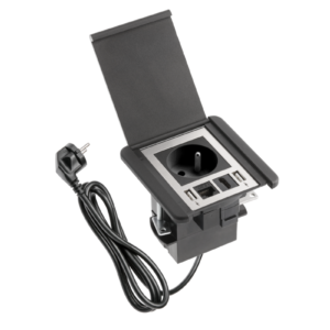 Möbelsteckdose mit Flip Shutter