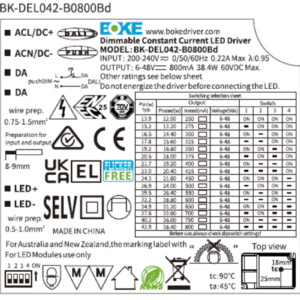 Geregeltes DC-Netzteil DALI-2_PUSH 250-800mA