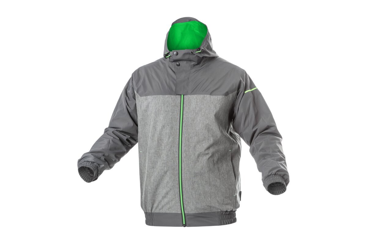 HEINER Regenjacke dunkelgrau/grün 2XL