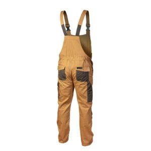 EDGAR Latzhose dunkelbeige 3XL