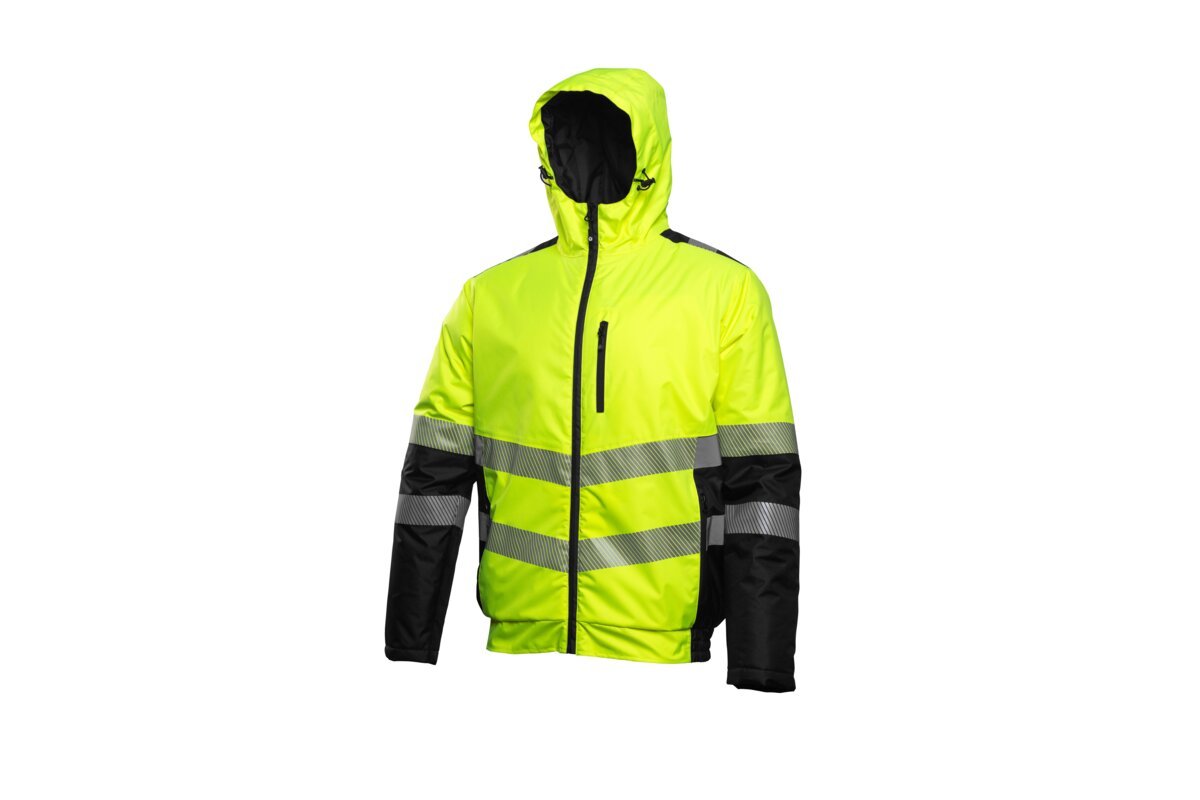MILA Isolierte WarnSchutzjacke gelb