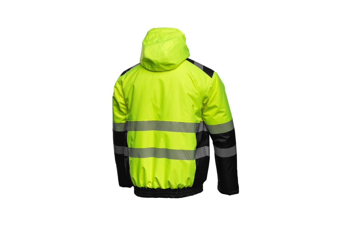 MILA Isolierte WarnSchutzjacke gelb