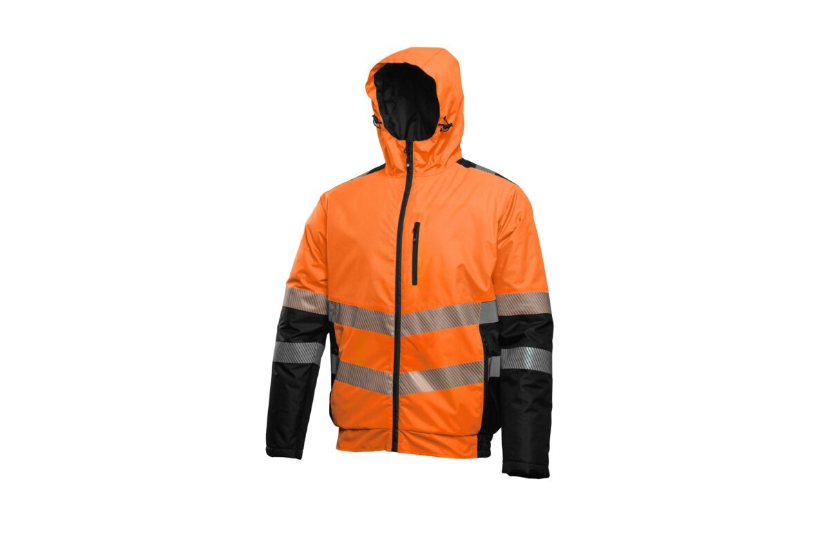 MILA Isolierte WarnSchutzjacke orange