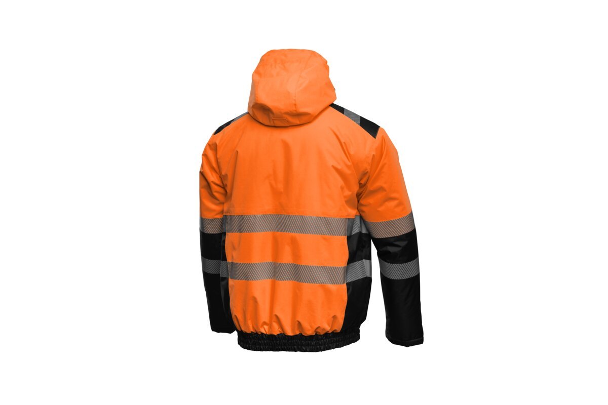 MILA Isolierte WarnSchutzjacke orange