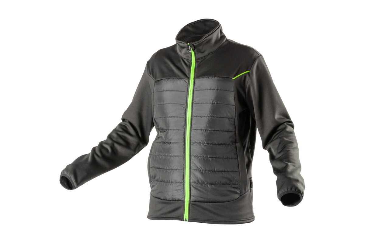 LEVIN Hybrid Fleecejacke schwarz