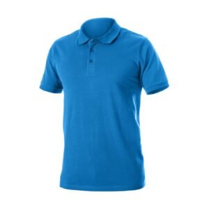 TOBIAS Baumwollpolo blau XL