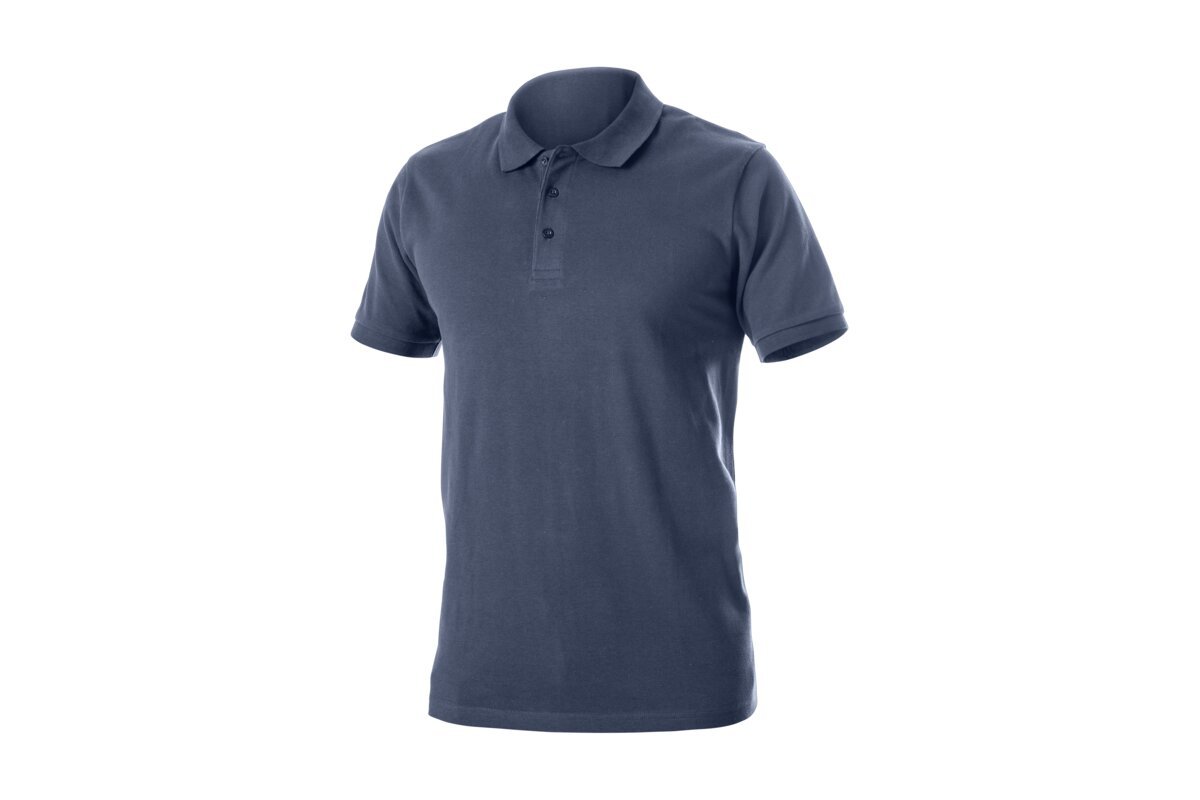 TOBIAS Baumwollpolo marineblau S