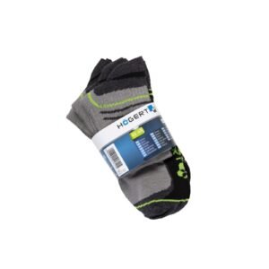 SAAR Kurzsocken hellgrau/grün 45-46
