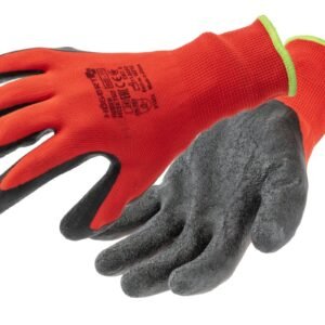 RODER latexbeschichtete Handschuhe rot/schwarz