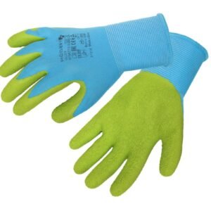 ULLER latexbeschichtete Handschuhe blau/grün
