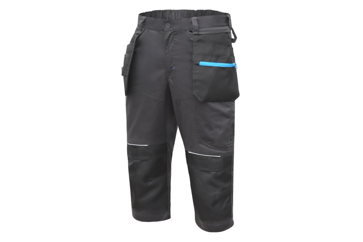 WURNITZ elastische Schutz-3/4-Hose dunkelgrau