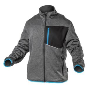 NISTER Funktions-Sweatshirt Graumelange/Blau 2XL