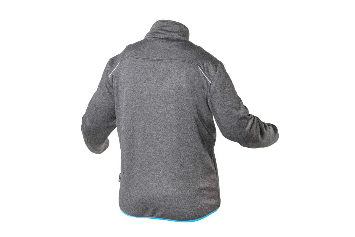 NISTER Funktions-Sweatshirt Graumelange/Blau XL