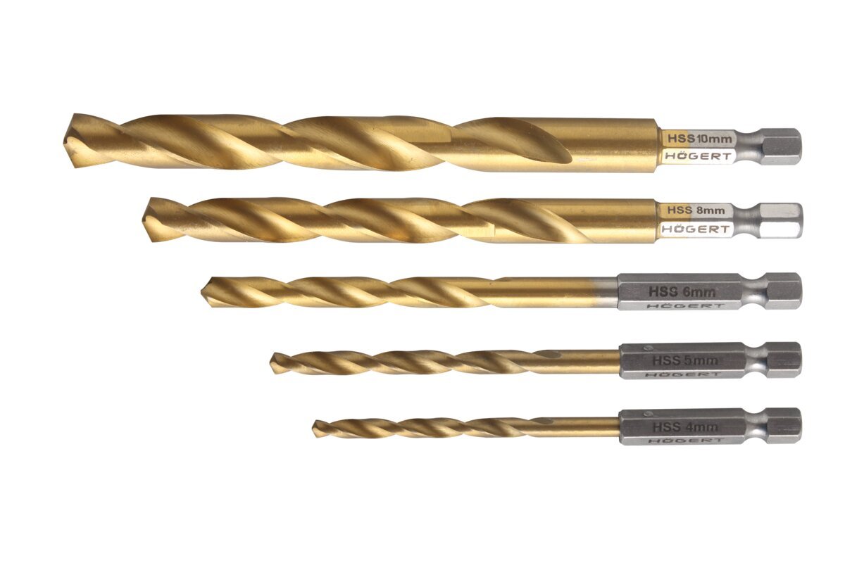 Metallbohrer mitSechskantschaft 1/4"