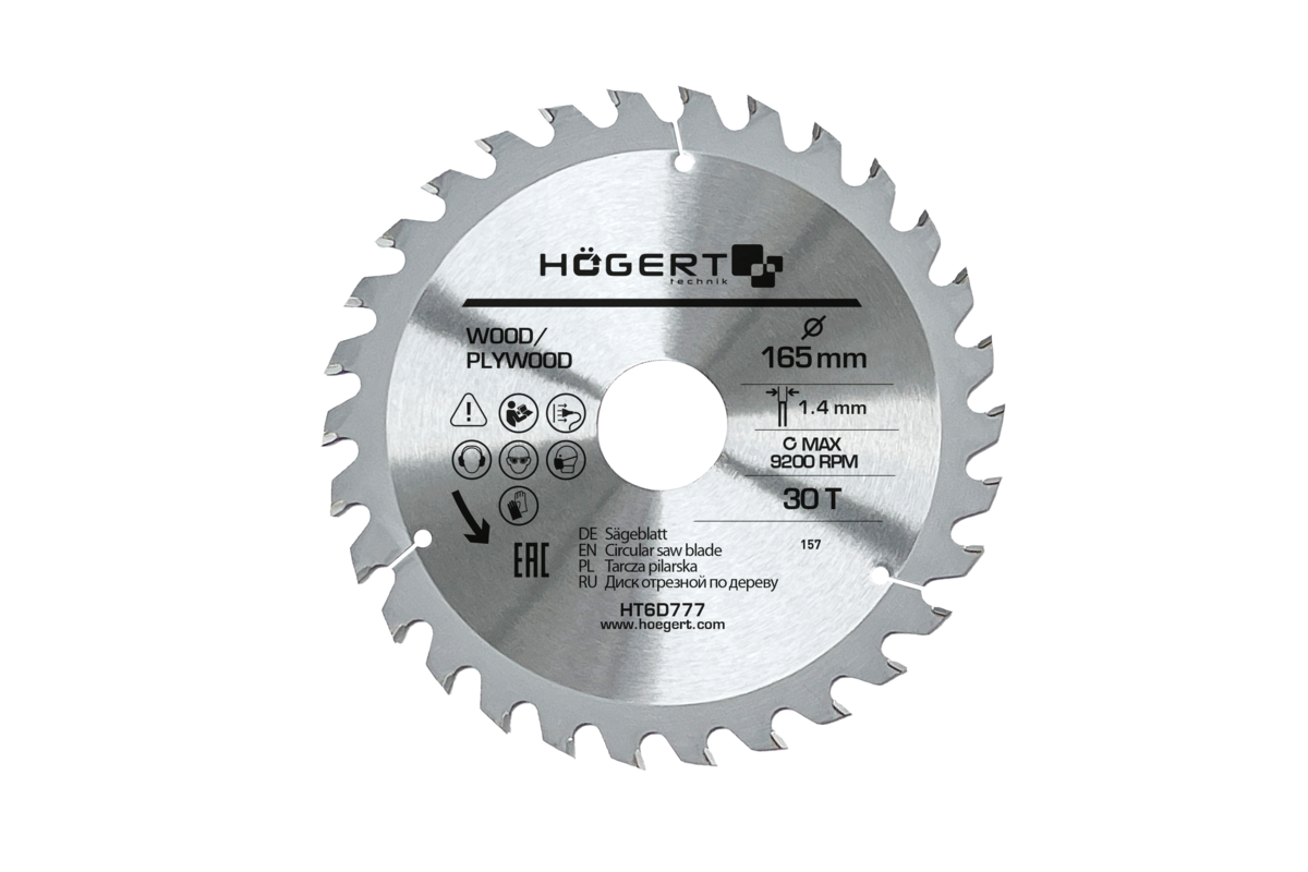 Hartmetall-Schneide-Scheibe 165x30Tx30