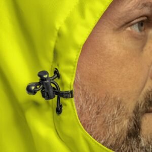 OKER Wattierte Warn-Pilotenjacke gelb