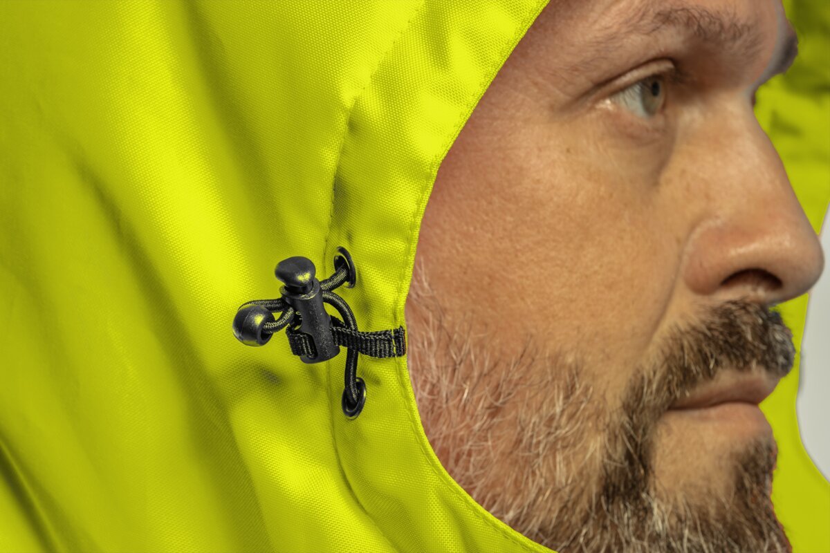 OKER Wattierte Warn-Pilotenjacke gelb