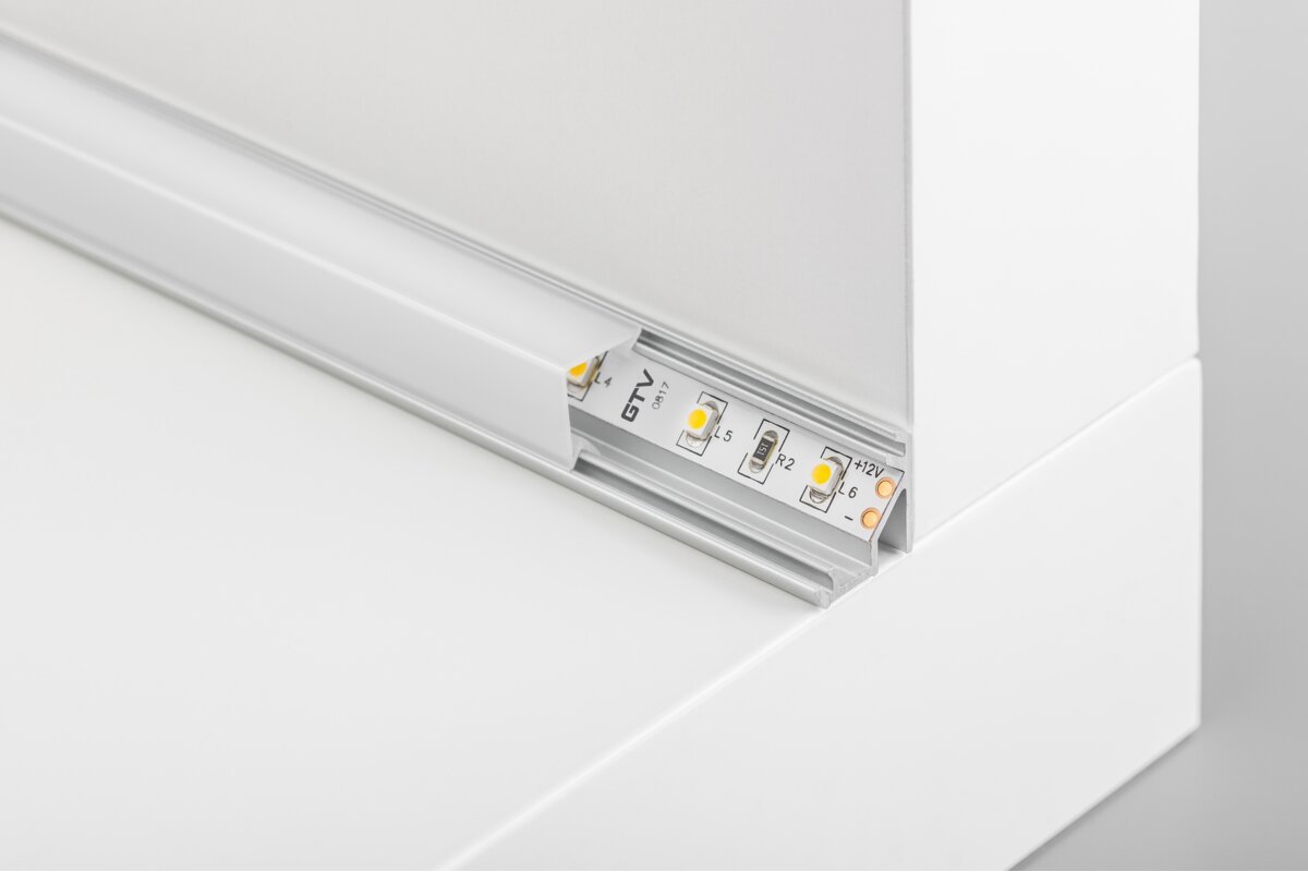LED-Winkelaluminiumprofil - aufgebracht GLAX