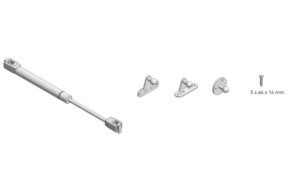 GTV Gasdruckfeder 120N grau