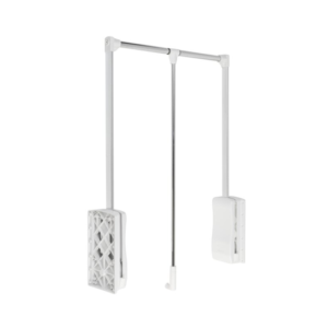 KreAktivMöbel Kleiderlift "KreaLift11" weiß/chrom