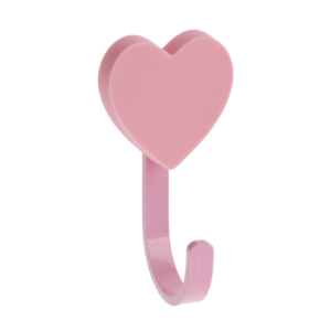 Kleiderhaken Heart rosa