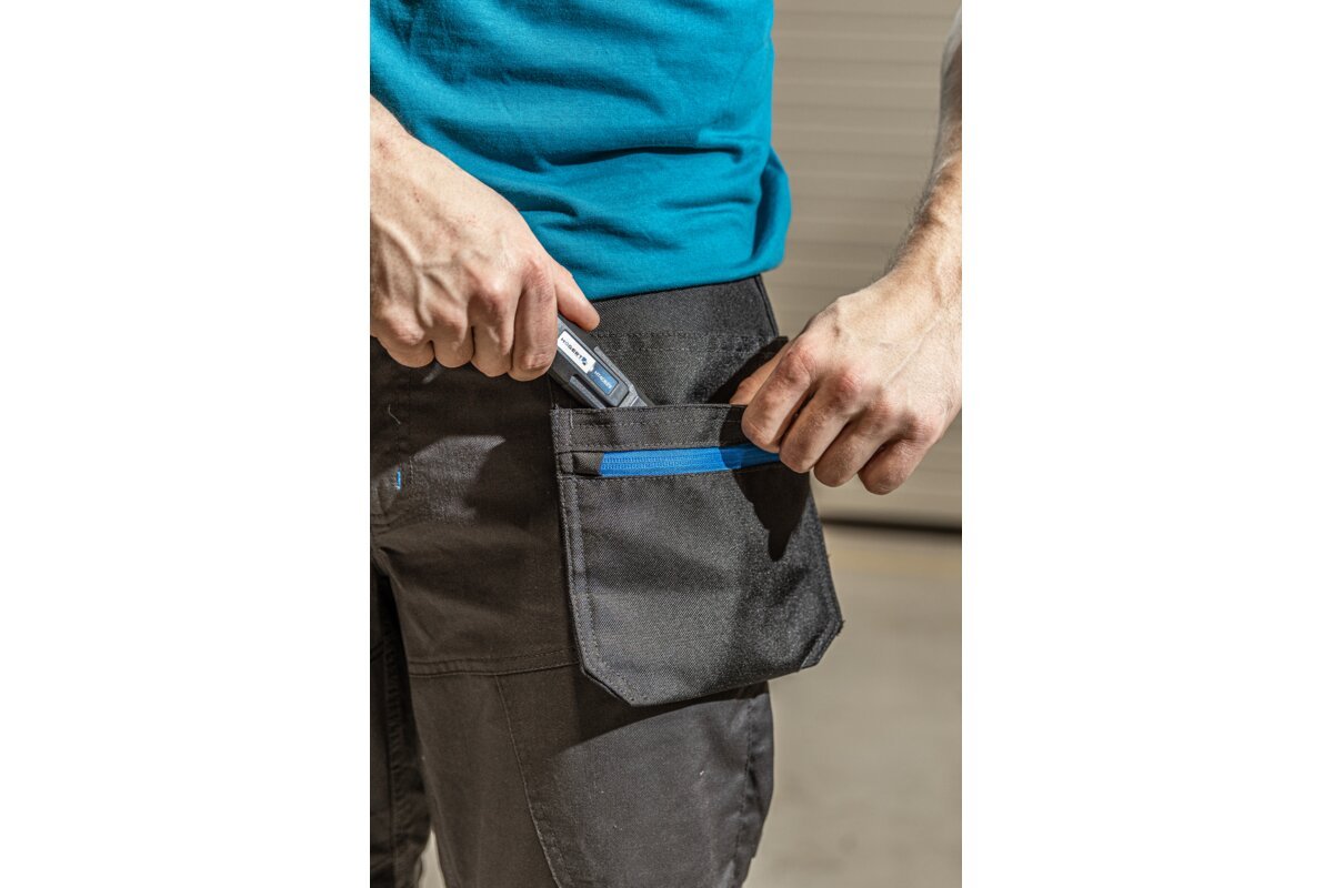 WURNITZ elastische Schutz-3/4-Hose dunkelgrau